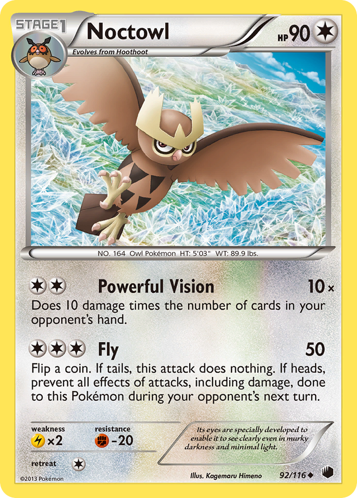 Noctowl (92/116) [Black & White: Plasma Freeze]