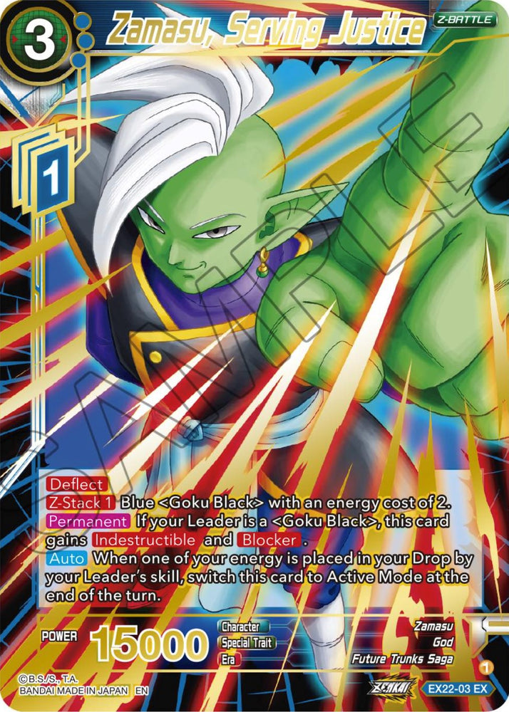 Zamasu, Serving Justice (Gold Stamped) (EX22-03) [Ultimate Deck 2023]