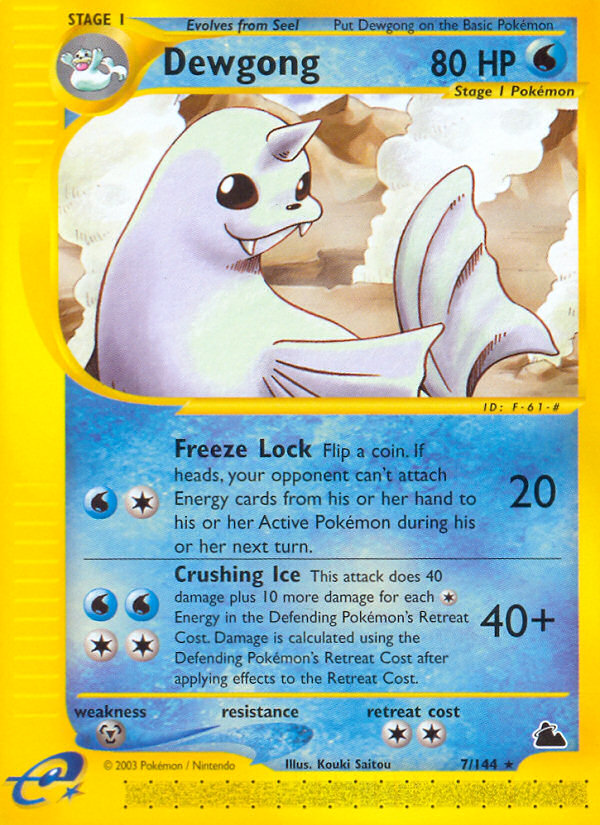 Dewgong (7/144) [Skyridge]