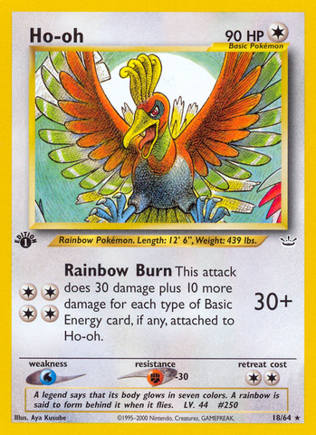 Ho-oh (18/64) [Neo Revelation 1st Edition]