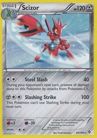 Scizor (94/149) (Cosmos Holo) (Blister Exclusive) [Black & White: Boundaries Crossed]