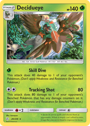 Decidueye (20/236) [Sun & Moon: Cosmic Eclipse]