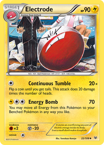 Electrode (22/108) [XY: Roaring Skies]