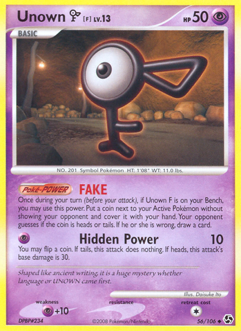 Unown F (56/106) [Diamond & Pearl: Great Encounters]