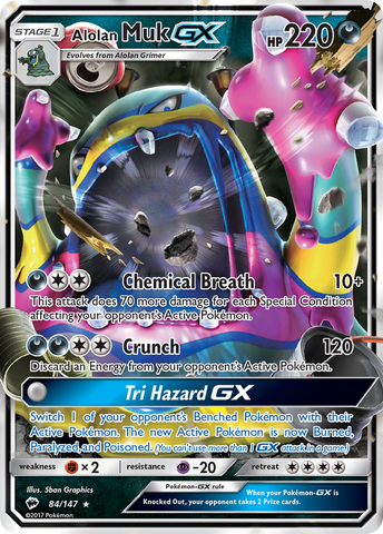 Alolan Muk GX (84/147) [Sun & Moon: Burning Shadows]