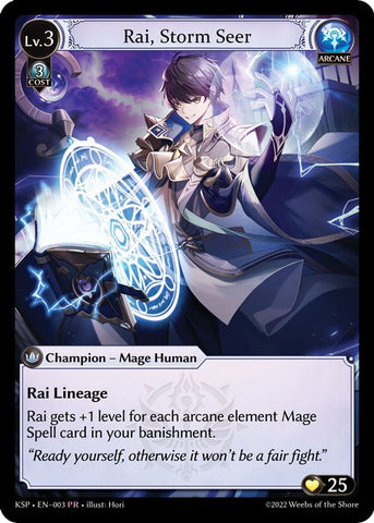 Rai, Storm Seer (3) [Promotional Cards]