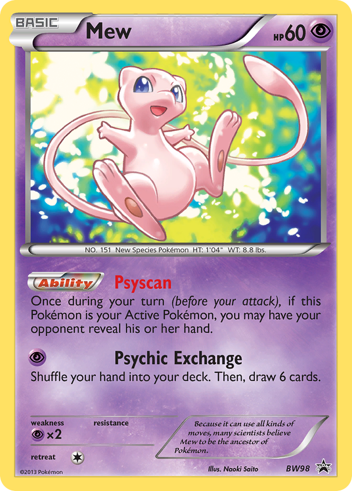 Mew (BW98) [Black & White: Black Star Promos]