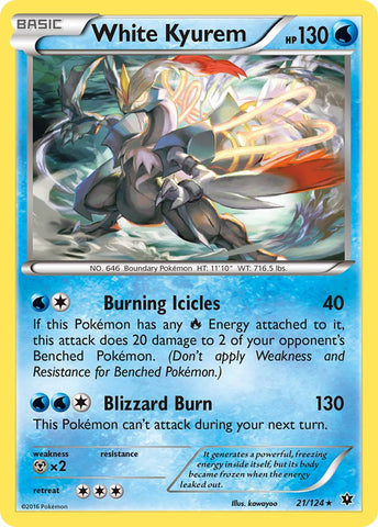 White Kyurem (21/124) (Theme Deck Exclusive) [XY: Fates Collide]