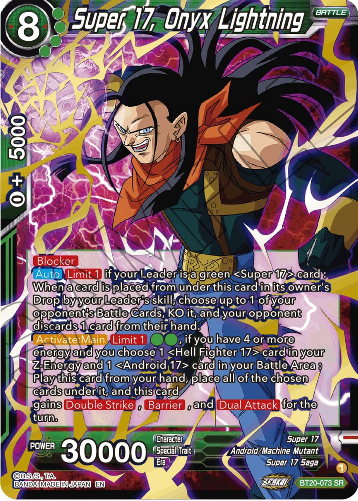 Super 17, Onyx Lightning (BT20-073) [Power Absorbed]