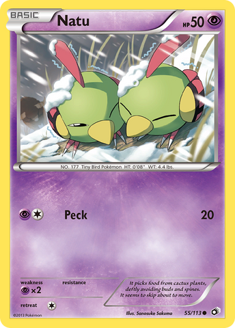 Natu (55/113) [Black & White: Legendary Treasures]