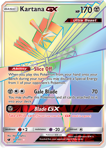 Kartana GX (117/111) [Sun & Moon: Crimson Invasion]