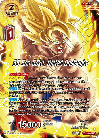 SS Son Goku, United Onslaught (BT19-003) [Fighter's Ambition]