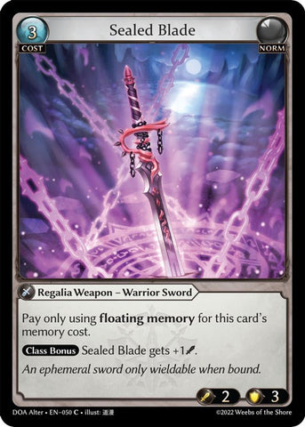 Sealed Blade (050) [Dawn of Ashes: Alter Edition]