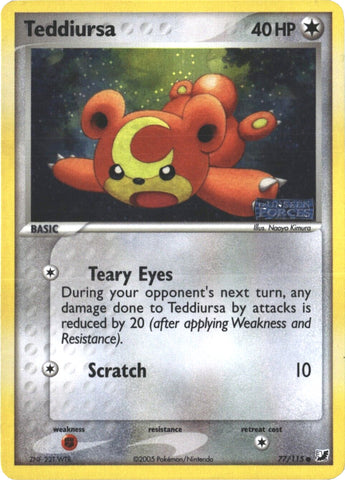 Teddiursa (77/115) (Stamped) [EX: Unseen Forces]