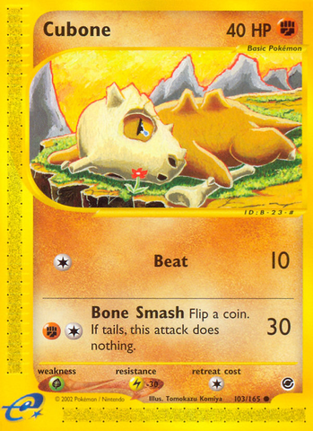 Cubone (103/165) [Expedition: Base Set]