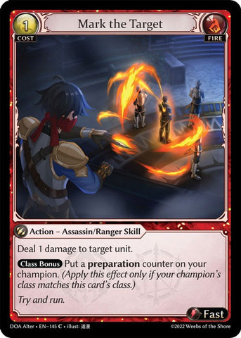 Mark the Target (145) [Dawn of Ashes: Alter Edition]