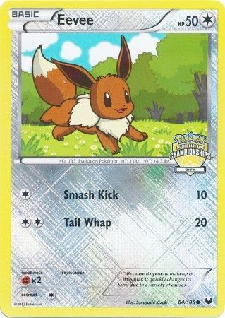 Eevee (84/108) (City Championship Promo) [Black & White: Dark Explorers]