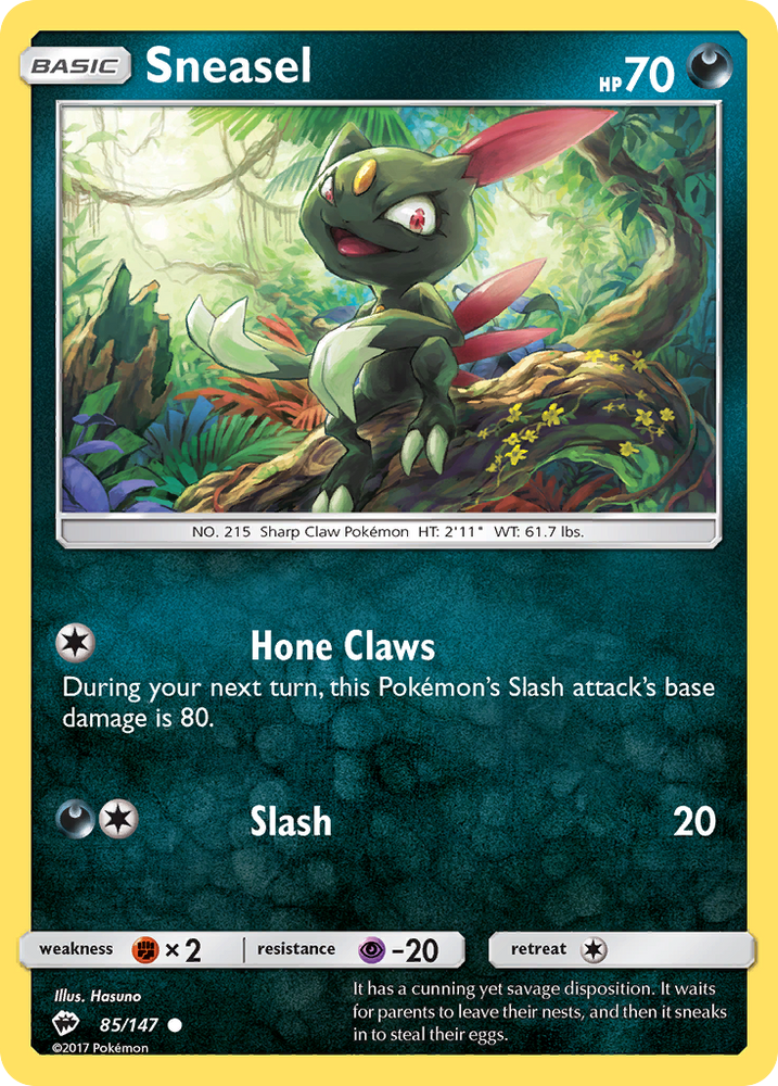 Sneasel (85/147) [Sun & Moon: Burning Shadows]