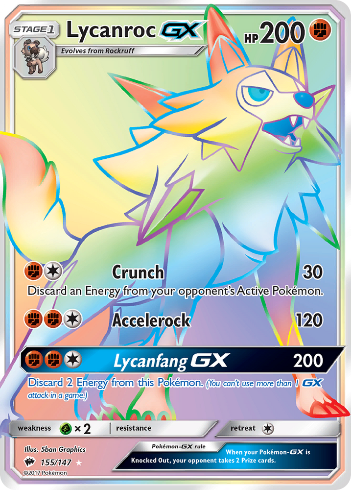 Lycanroc GX (155/147) [Sun & Moon: Burning Shadows]