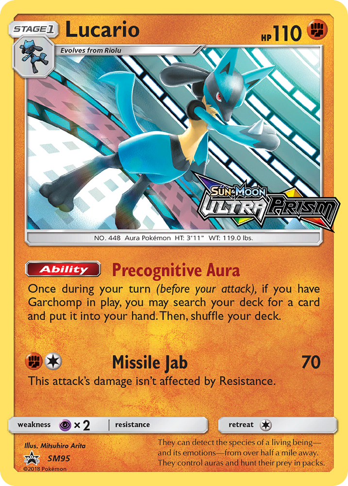 Lucario (SM95) (Prerelease Promo) [Sun & Moon: Black Star Promos]