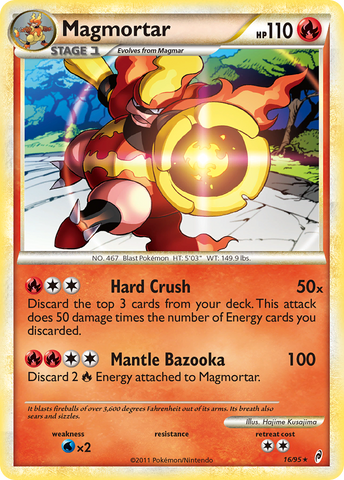 Magmortar (16/95) [HeartGold & SoulSilver: Call of Legends]