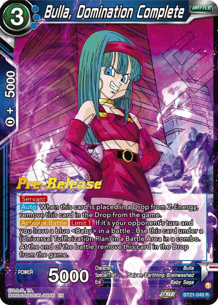 Bulla, Domination Complete (BT21-049) [Wild Resurgence Pre-Release Cards]