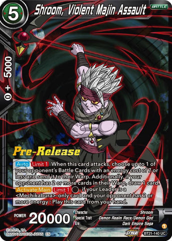 Shroom, Violent Majin Assault (BT21-140) [Wild Resurgence Pre-Release Cards]