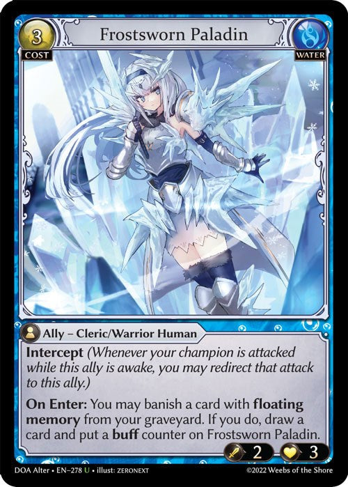 Frostsworn Paladin (278) [Dawn of Ashes: Alter Edition]