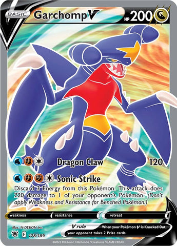 Garchomp V (178/189) [Sword & Shield: Astral Radiance]