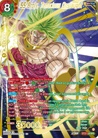 SS Broly, Tenacious Onslaught (SPR) (BT22-132) [Critical Blow]