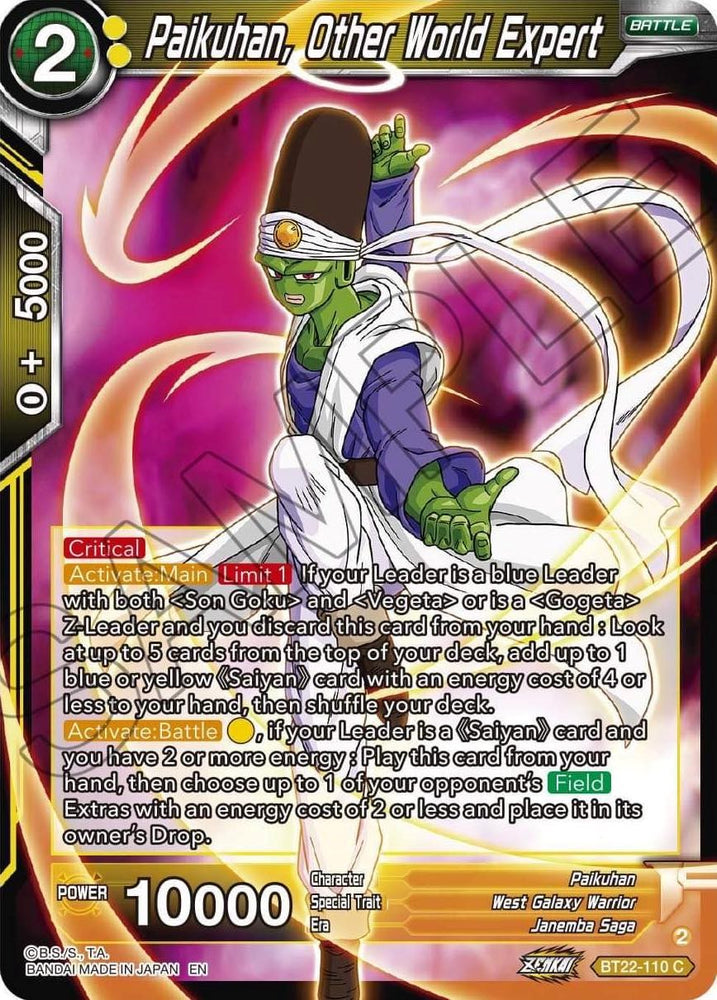 Pikuhan, Other World Expert (BT22-110) [Critical Blow]