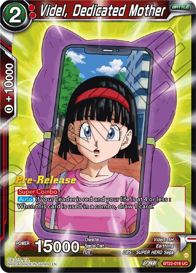 Videl, Dedicated Mother (BT22-018) [Critical Blow Prerelease Promos]