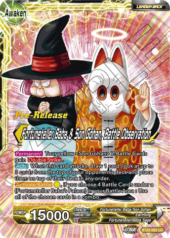 Fortuneteller Baba // Fortuneteller Baba & Son Gohan, Battle Observation (BT22-082) [Critical Blow Prerelease Promos]