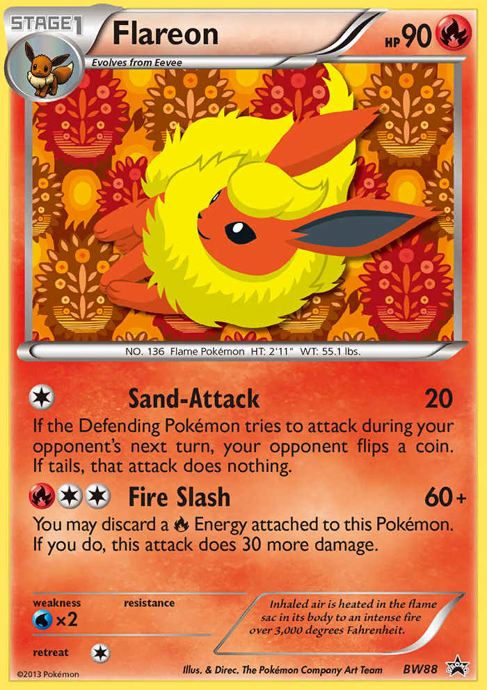 Flareon (BW88) [Black & White: Black Star Promos]