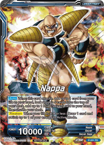 Nappa // Vegeta & Nappa, Saiyan Invasion (P-551) [Promotion Cards]