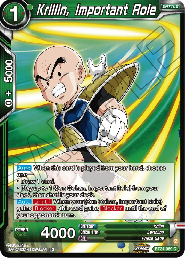 Krillin, Important Role (BT24-069) [Beyond Generations]