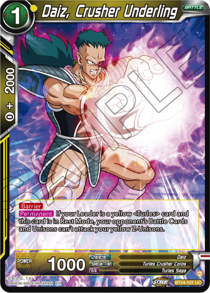 Daiz, Crusher Underling (BT24-101) [Beyond Generations]