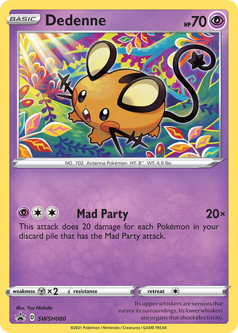 Dedenne (SWSH080) [Sword & Shield: Black Star Promos]