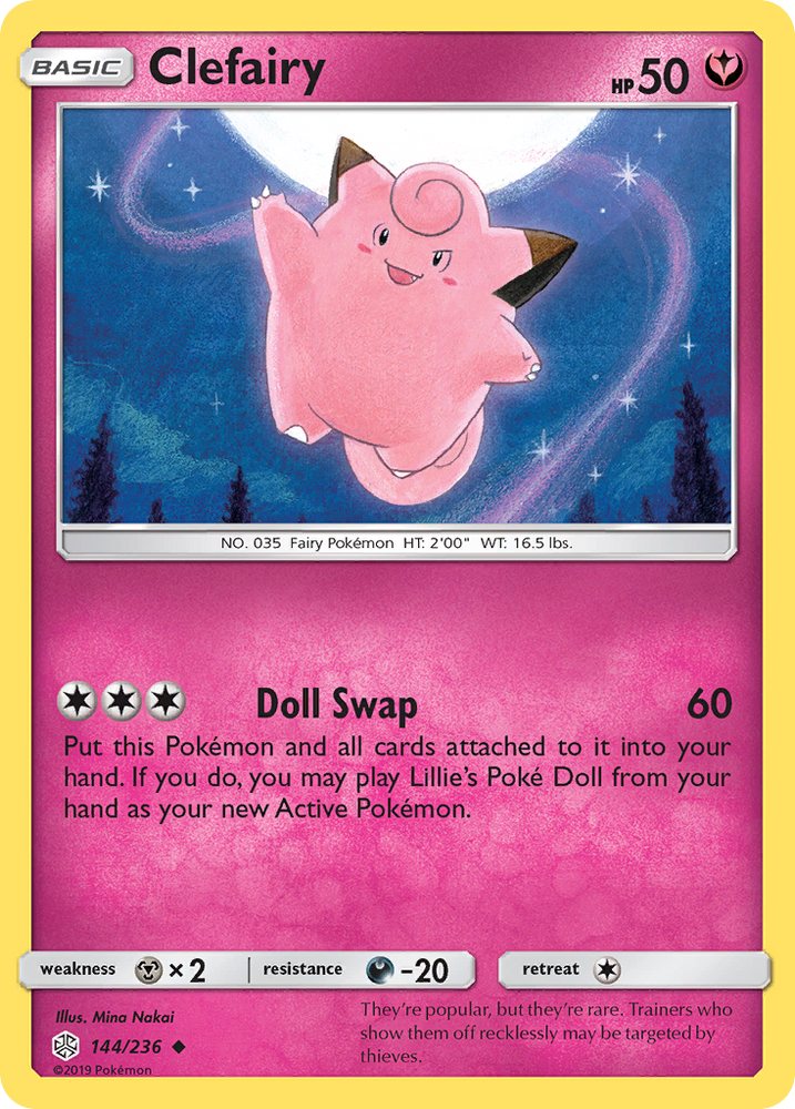 Clefairy (144/236) [Sun & Moon: Cosmic Eclipse]