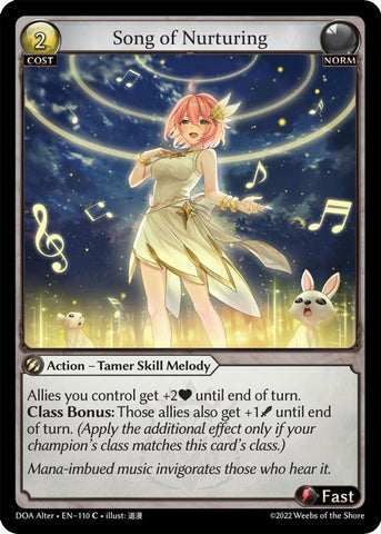Song of Nurturing (110) [Dawn of Ashes: Alter Edition]