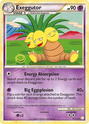 Exeggutor (18/123) [HeartGold & SoulSilver: Base Set]