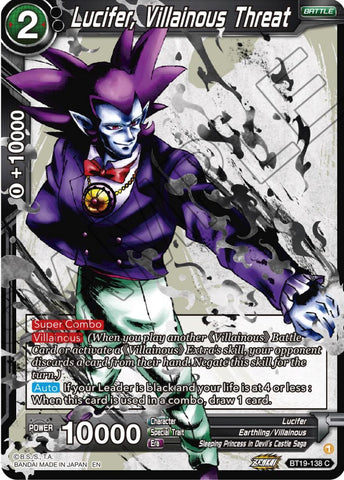 Lucifer, Villainous Threat (BT19-138) [Fighter's Ambition]