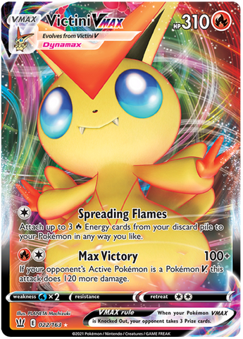 Victini VMAX (022/163) [Sword & Shield: Battle Styles]