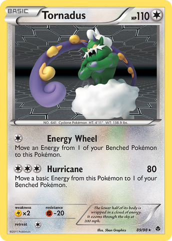 Tornadus (89/98) [Black & White: Emerging Powers]