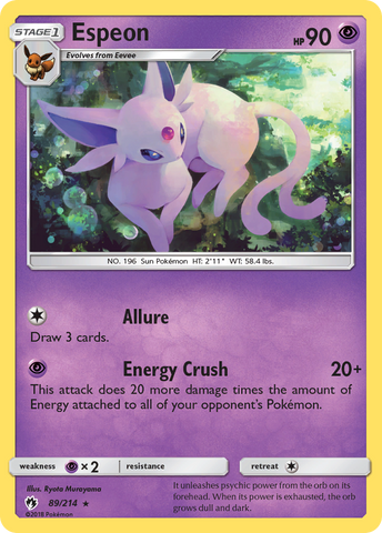 Espeon (89/214) [Sun & Moon: Lost Thunder]