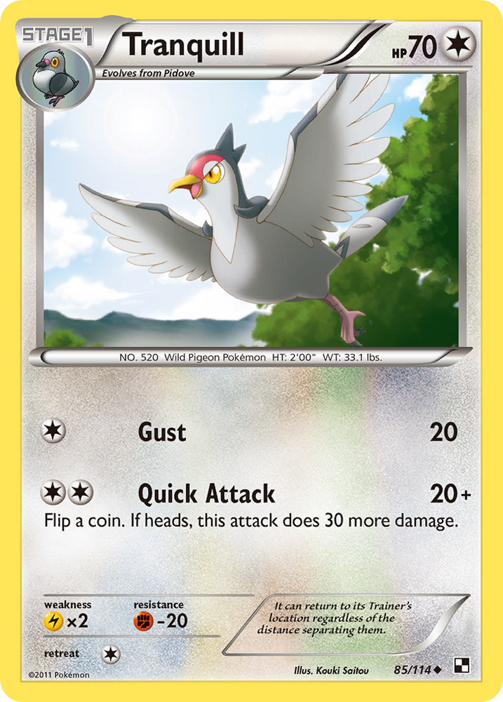 Tranquill (85/114) [Black & White: Base Set]