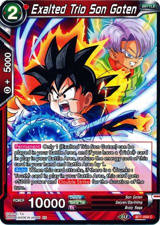 Exalted Trio Son Goten (BT7-009) [Assault of the Saiyans]