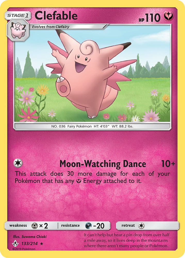 Clefable (133/214) [Sun & Moon: Unbroken Bonds]