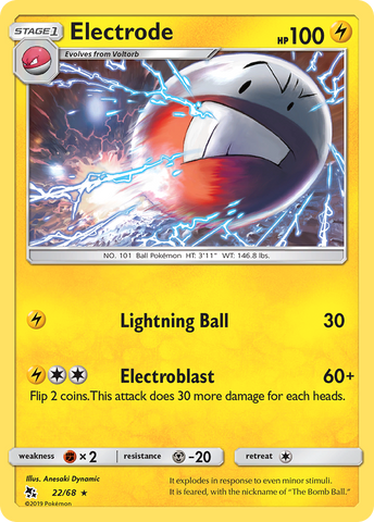 Electrode (22/68) [Sun & Moon: Hidden Fates]