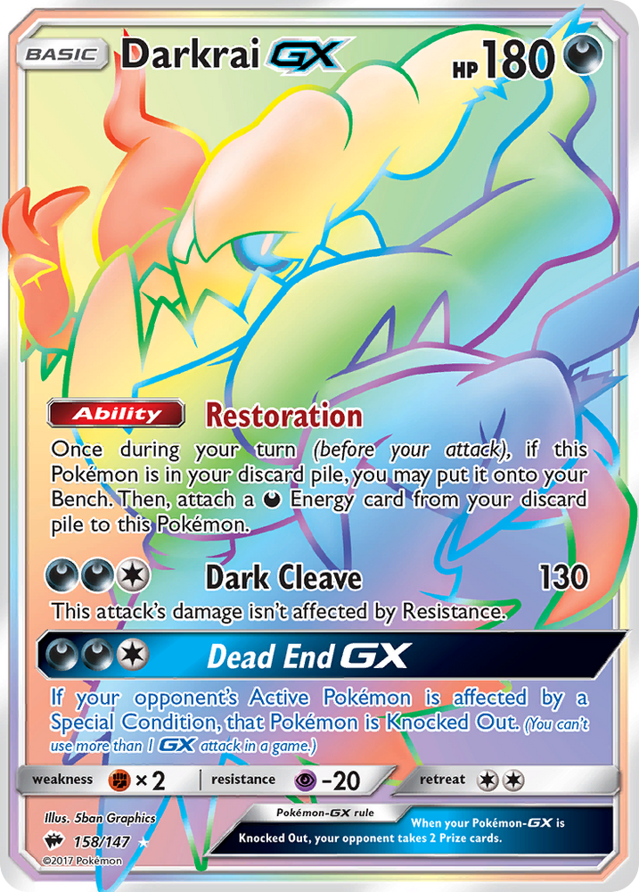 Darkrai GX (158/147) [Sun & Moon: Burning Shadows]